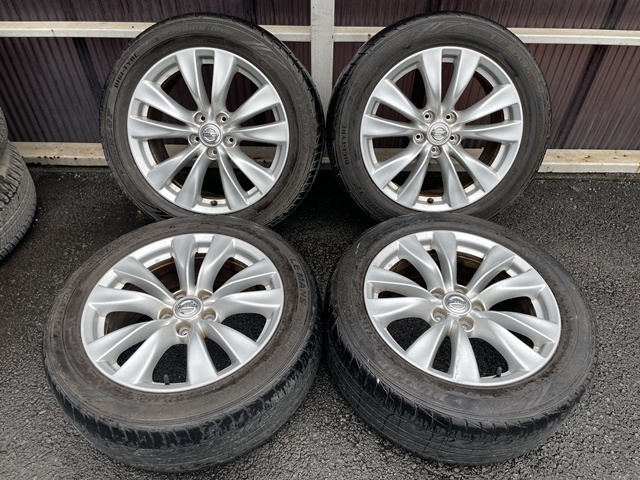 NISSAN ニッサン Y51 HY51 フーガ 純正 245/50R18 5H PCD114.3 ENKEI エンケイ製 ダンロップ ルマン 中古品 フーガ 純正(パーツ)の中古 -y51 HY51 Y51 純正ドレスアップ