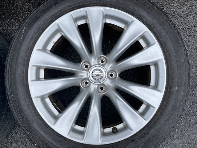 NISSAN ニッサン Y51 HY51 フーガ 純正 245/50R18 5H PCD114.3 ENKEI エンケイ製 ダンロップ ルマン 中古品 フーガ 純正(パーツ)の中古 -y51 HY51 Y51 純正ドレスアップ