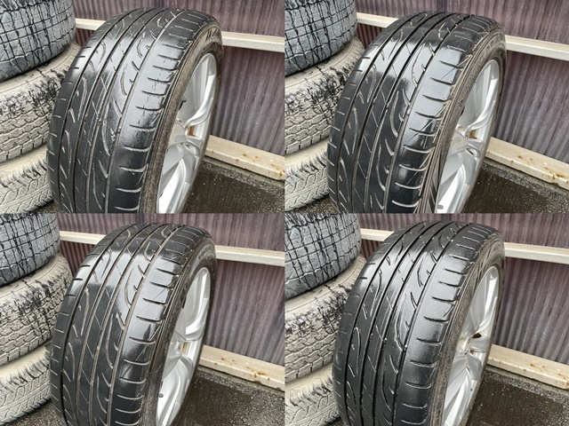NISSAN ニッサン Y51 HY51 フーガ 純正 245/50R18 5H PCD114.3 ENKEI エンケイ製 ダンロップ ルマン 中古品 フーガ 純正(パーツ)の中古 -y51 HY51 Y51 純正ドレスアップ