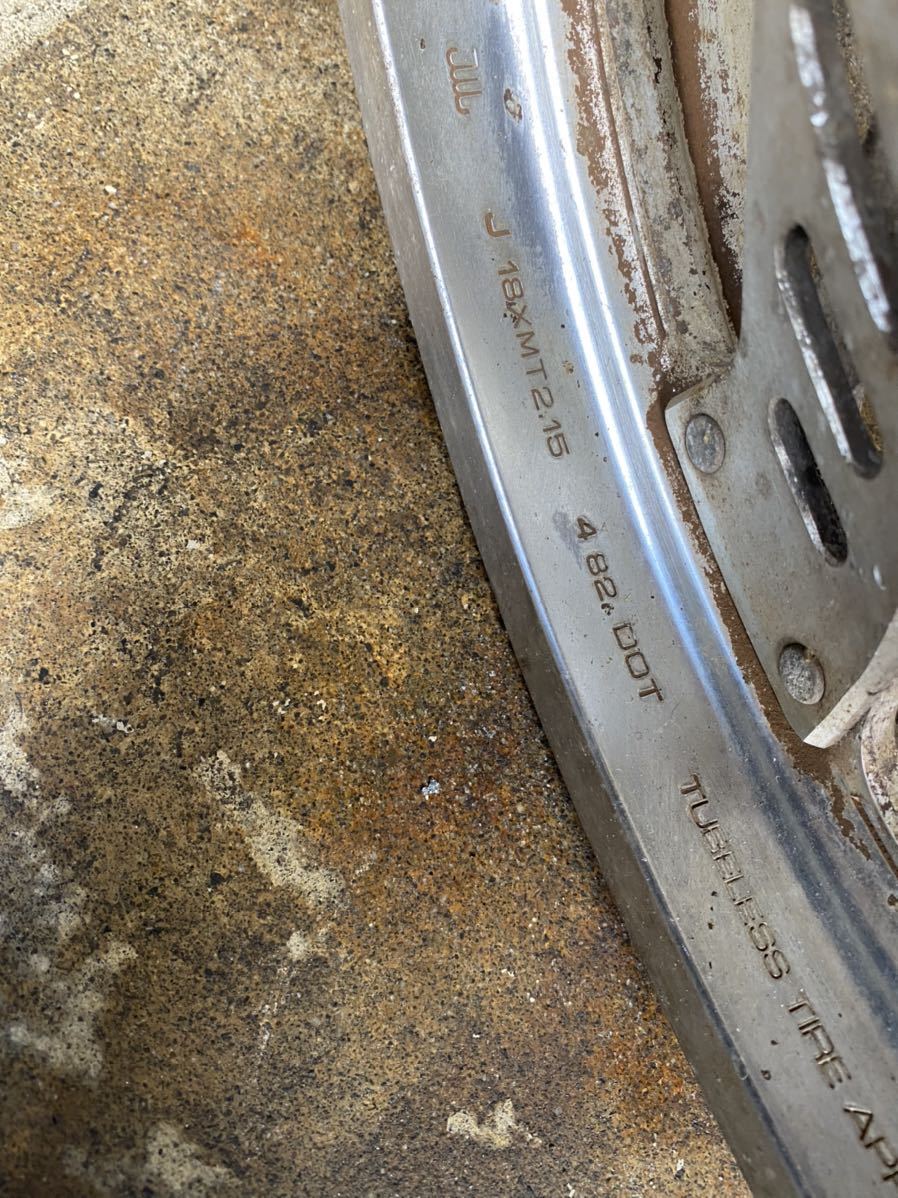 №5 国内物 CBX400F 製造年 刻印 82年4月 リア ホイール CBX400FF 