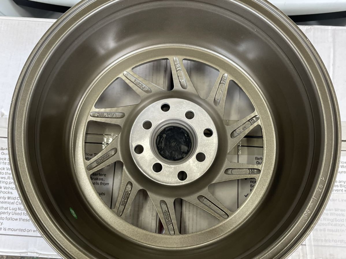 新品未使用】F1R 15inch 4H 100(114.3) 8J ＋25 4本set 深リム (旧車 