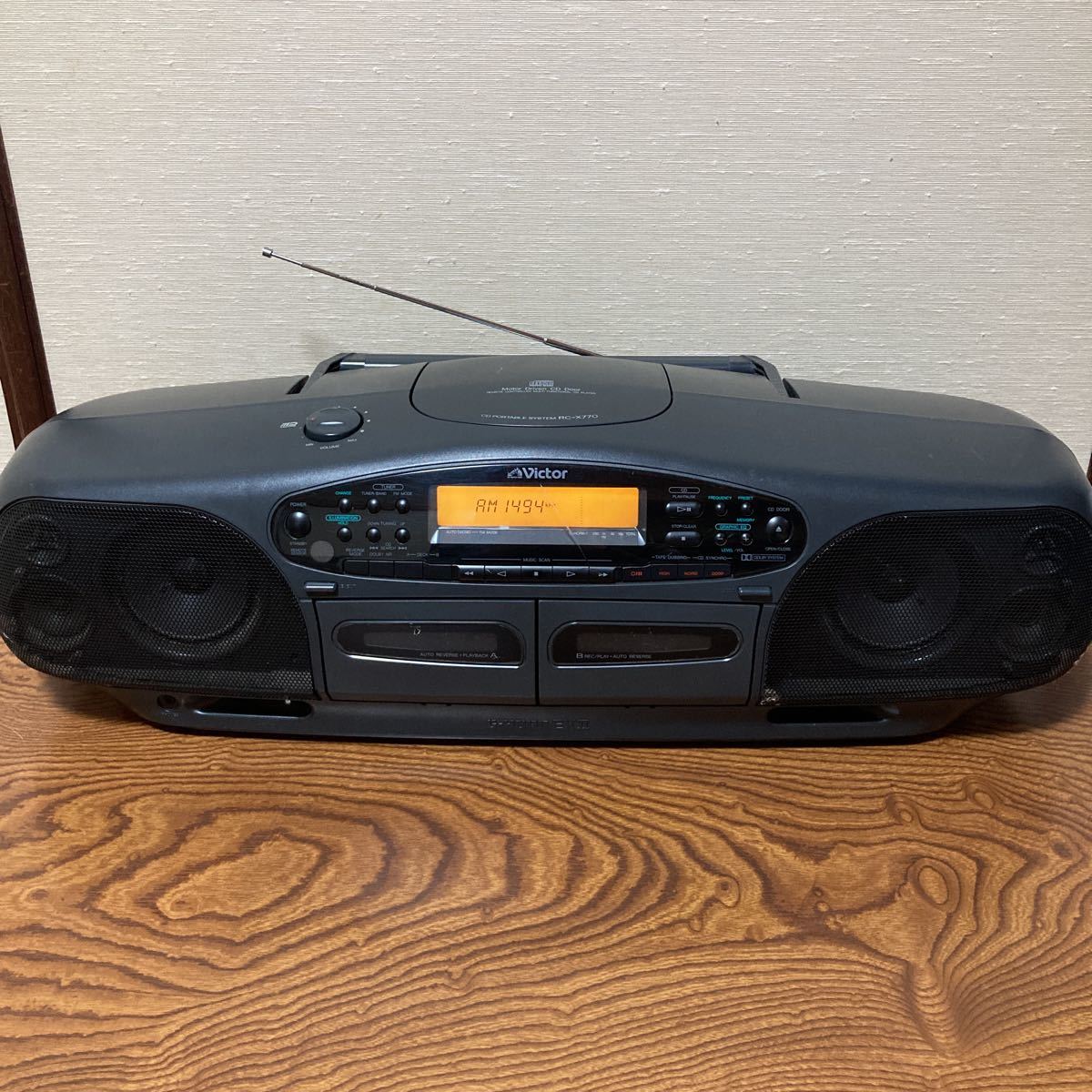 Victor ビクター CDラジカセ RC-X770 ジャンク バブカセ バブル