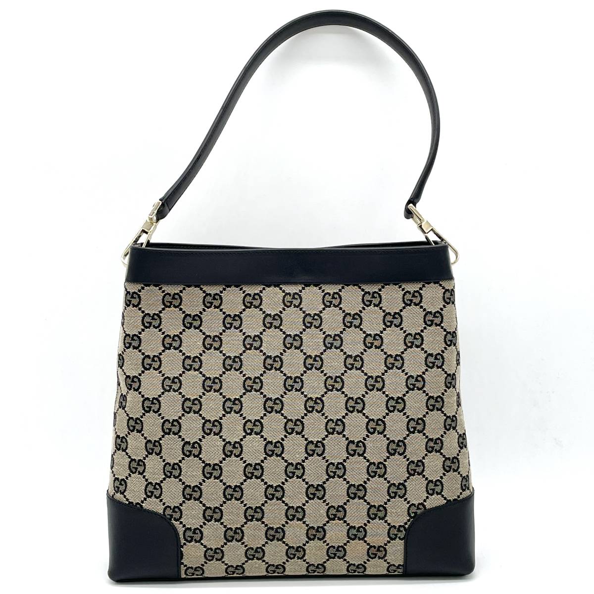  1円 極 GUCCI グッチ GGキャンバス レザー ブラック 黒 セミショルダー 肩掛け ゴールド金具 001 4231(その他)｜売買されたオークション情報、yahooの商品情報をアーカイブ公開 - オークファン かばん、バッグ