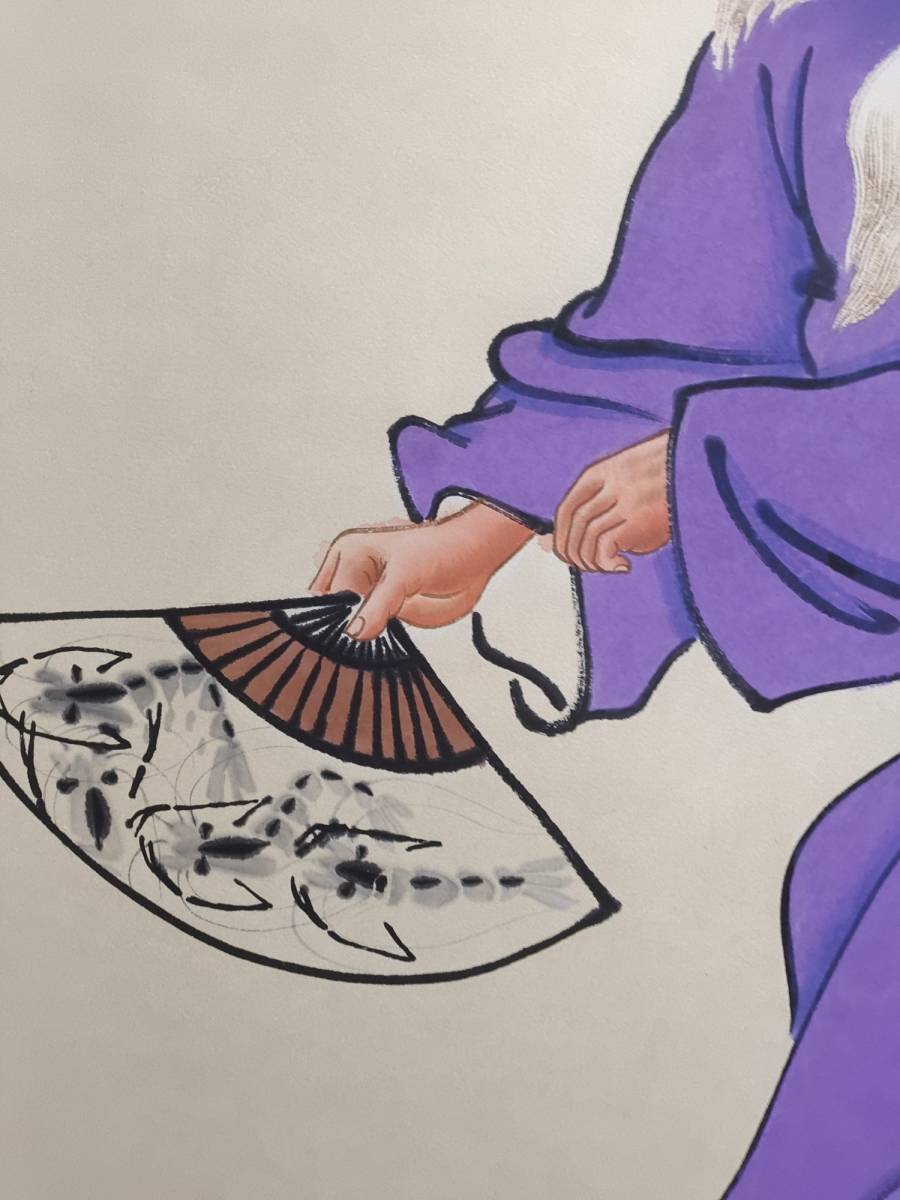 真作】中国書画『近代画家斉白石・人物図・宣紙』肉筆紙本・掛け軸・書画