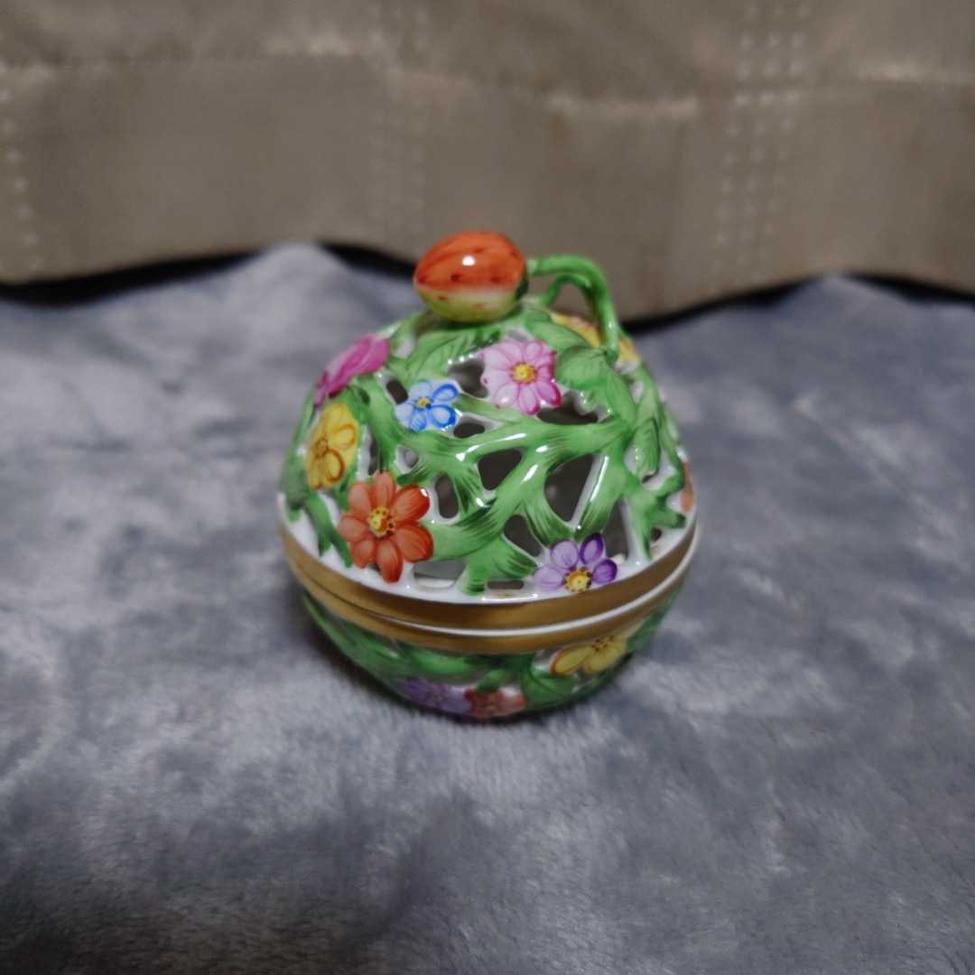 ヘレンド ファンタジー 透かしボンボン入れ HEREND シュガーポット