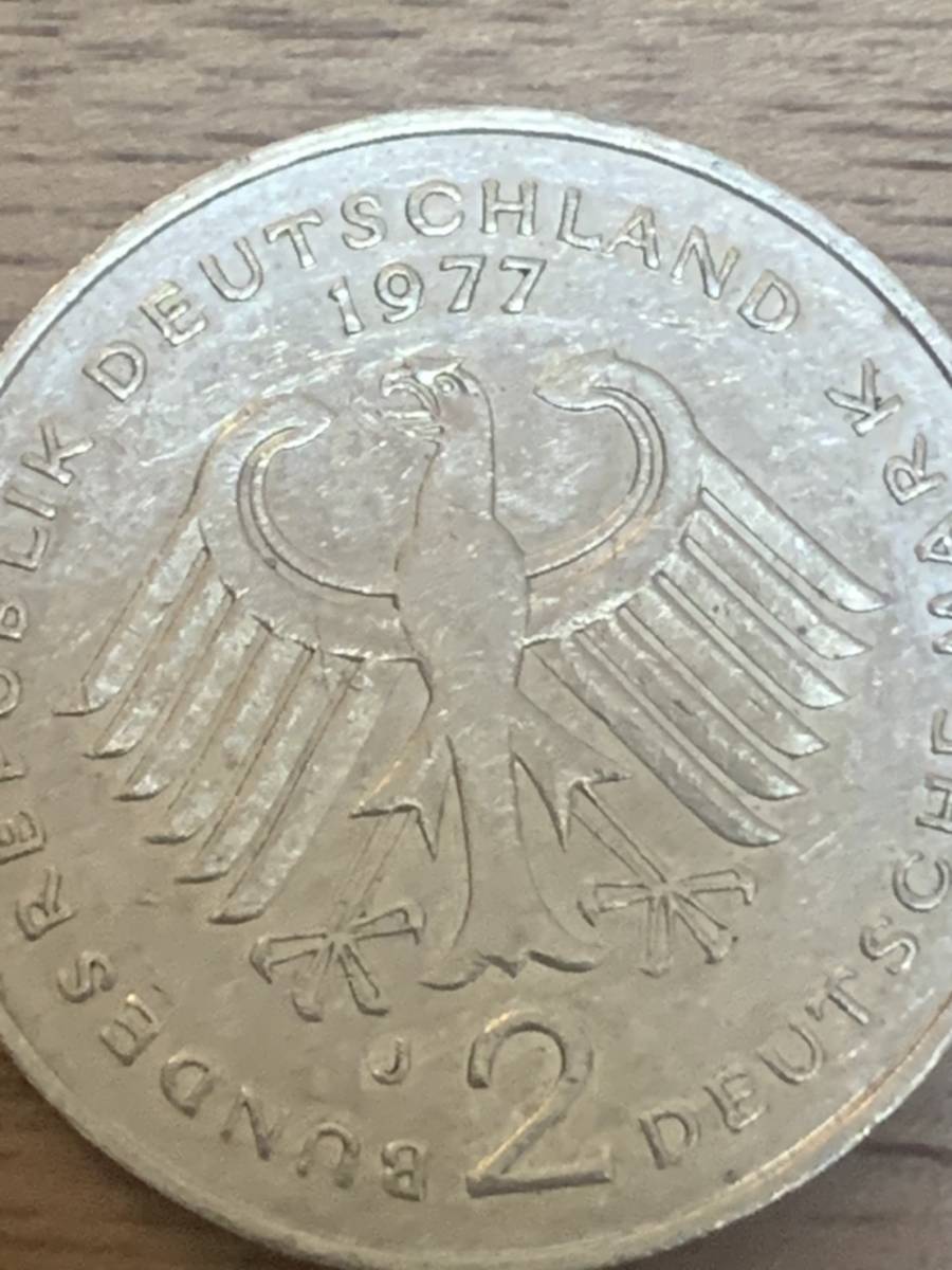 激レア 1円スタート 外国コイン ドイツ 旧硬貨 2マルク 人物柄 1949