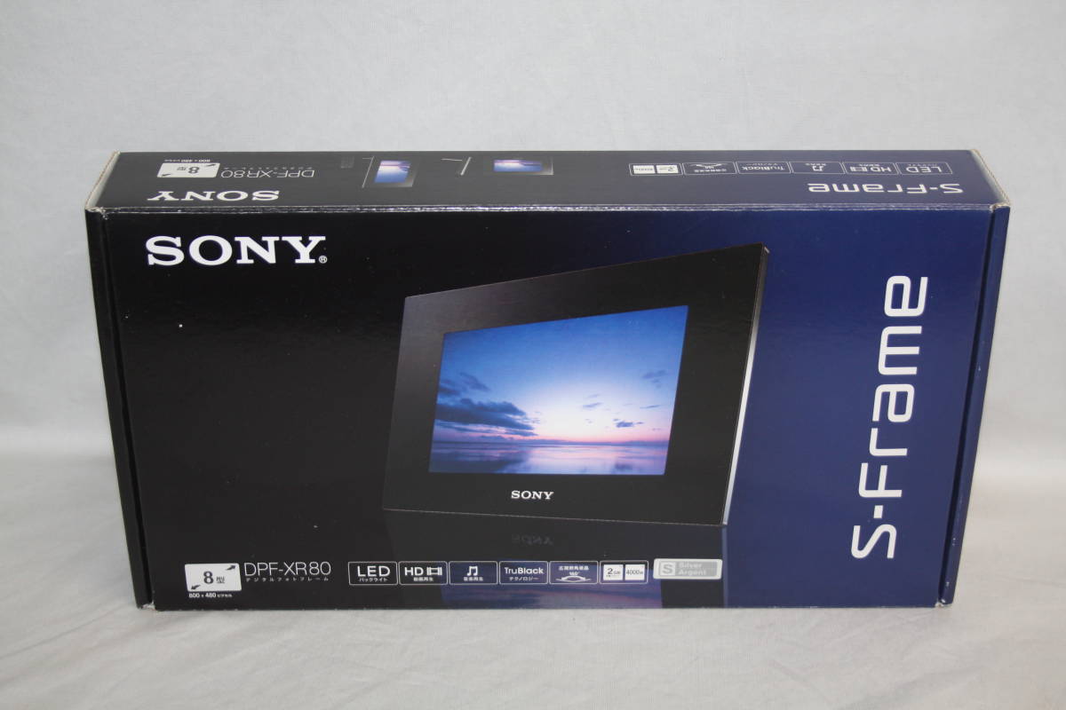 未使用】SONY ソニー デジタルフォトフレーム DPF-XR80 シルバー SONY