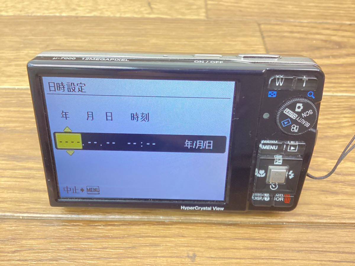 OLYMPUS ミュー7000 BLUE 004 10【本体通電OK】OLYMPUS オリンパス μ 
