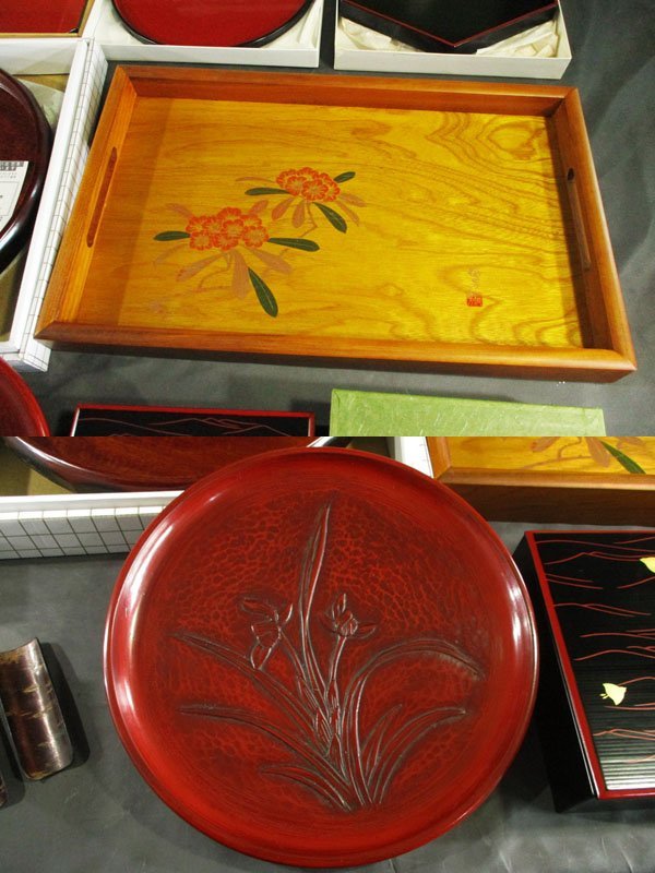 茶道具 輪島塗 岡本陽斎作 忍彫沈金 棗 共箱 V 9074 - メルカリ