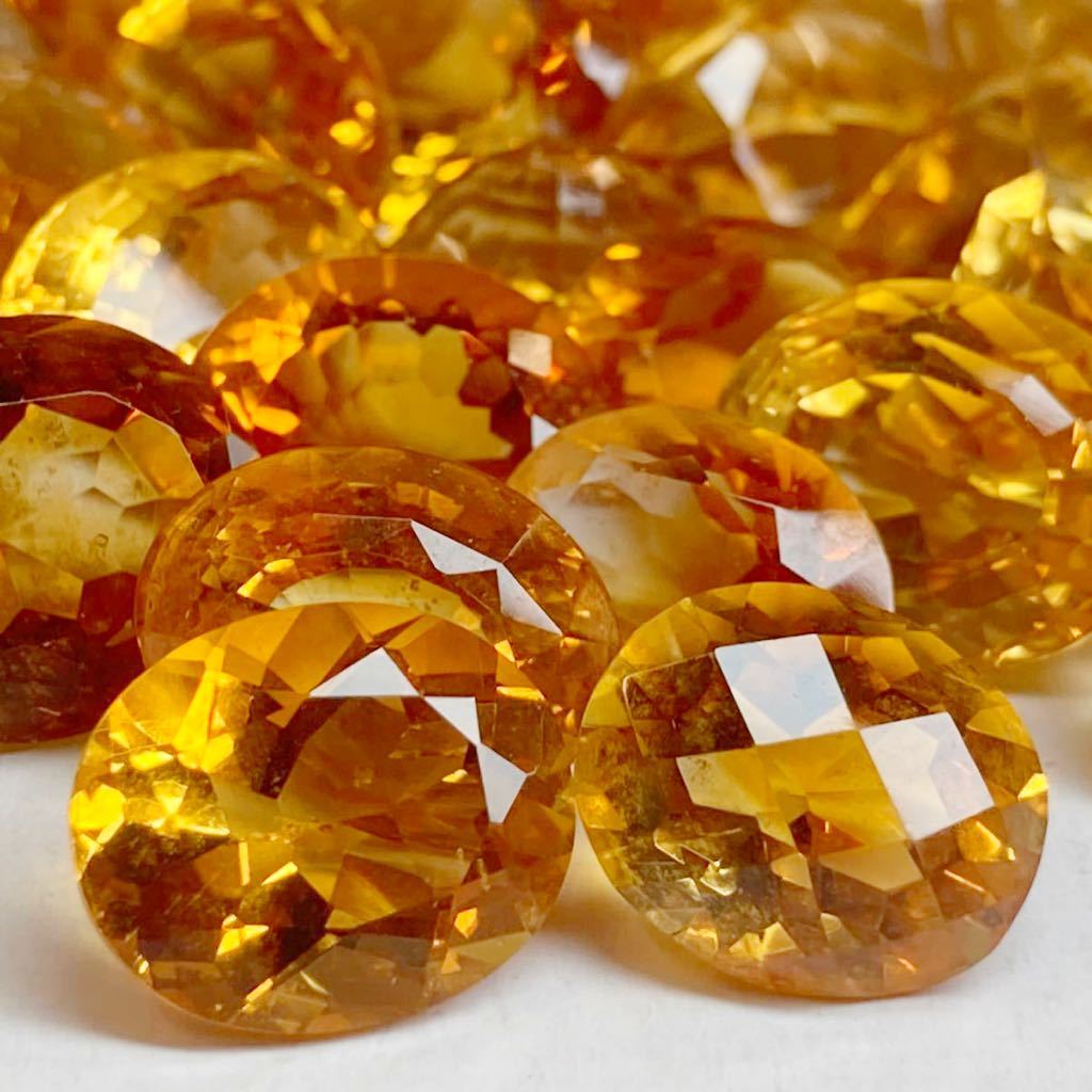 天然シトリンおまとめ 300ct］ルース 裸石 宝石 ジュエリー jewelry