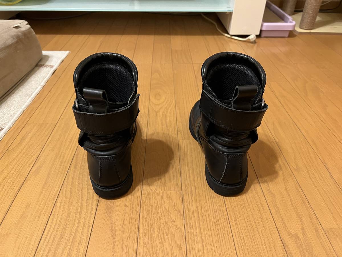 BLACK KADOYA ANKLE カドヤ ブラック 革靴 バイク用レザーブーツ 25.5 