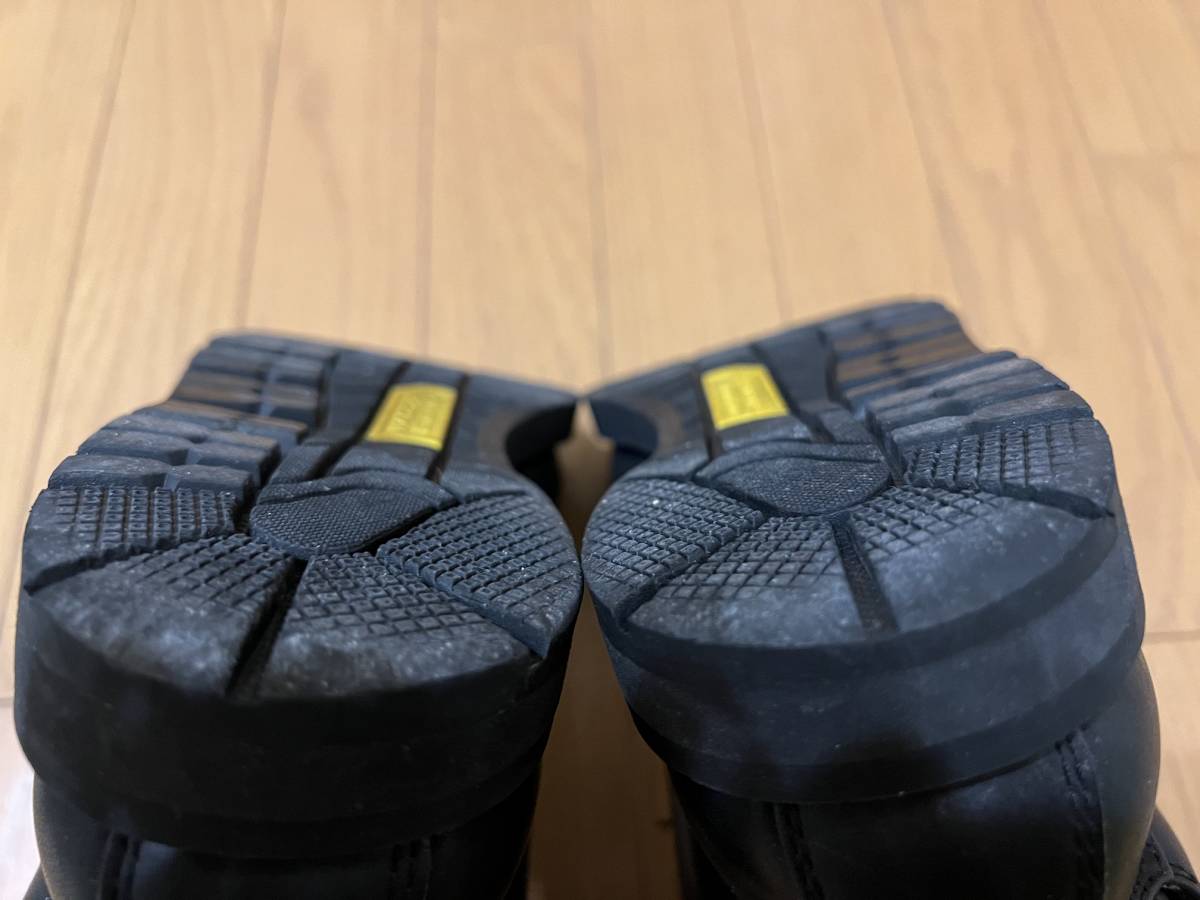 BLACK KADOYA ANKLE カドヤ ブラック 革靴 バイク用レザーブーツ 25.5 