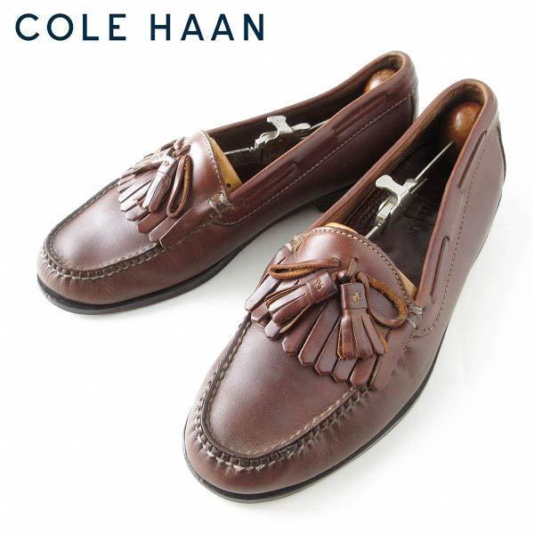 コールハーン キルト タッセル ローファー 茶系 27.5cm スリッポン IVY アイビー アメトラ トラッド d102-32-0179