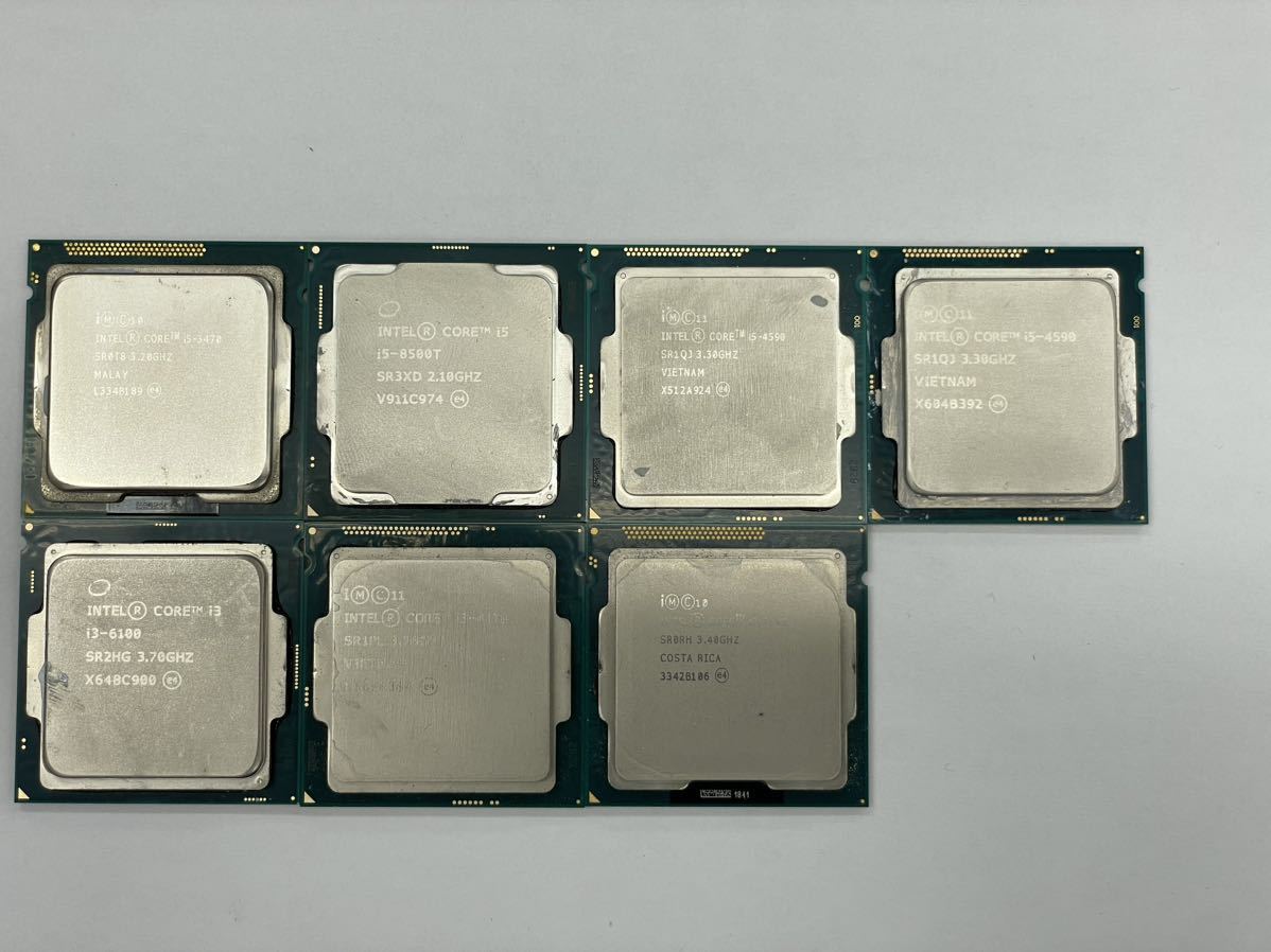 Intel Core i7 i5 CPU 7枚セット 送料無料 intel CPU7枚セット 色々 CPU Core Intel 800番台 i7-2000 計3