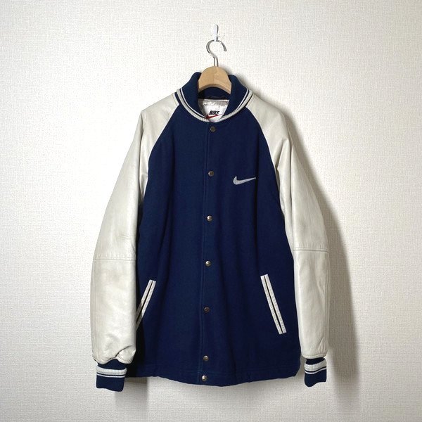 ヤンキース ナイキ スタジャン 青 USA製 size L NEW YORK YANKEES