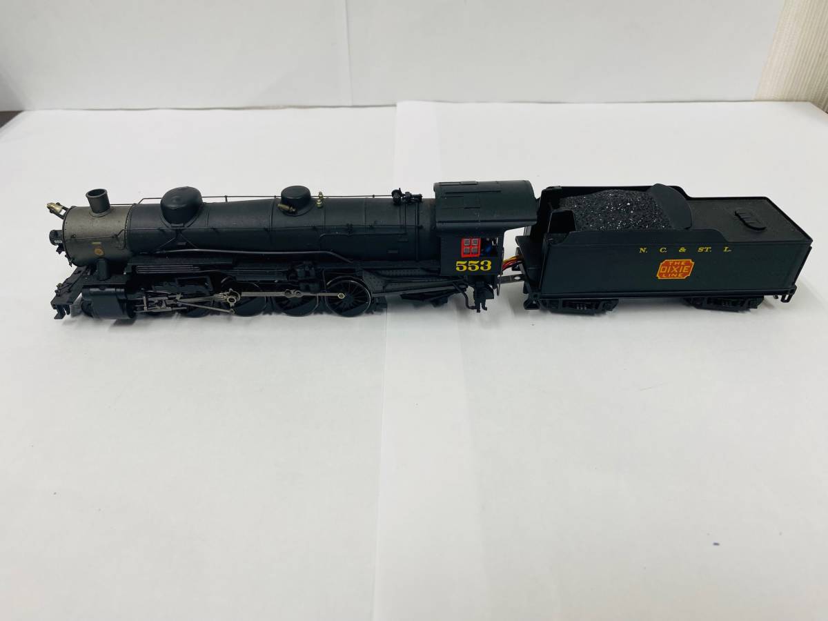 C-53343Y 【中古】 HOゲージ　蒸気機関車 Spectrum Bachmann　THE DIXIE LINE N.C.&STL 人形付き 553　箱付き