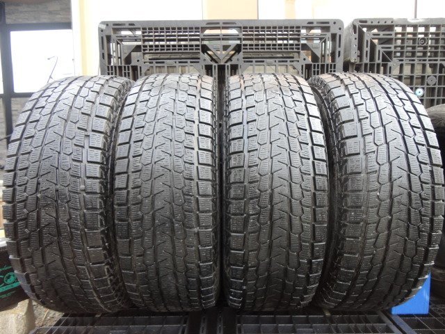 ★8-9分山★23年製★ ヨコハマiceGUARD GO75 225/65R17　社外ホイール 17×7J +38 5H-114.3 スタッドレス RAV4・ハリアー等　G1412 ヨコハマ iceGUARD G075 for SUVs 0