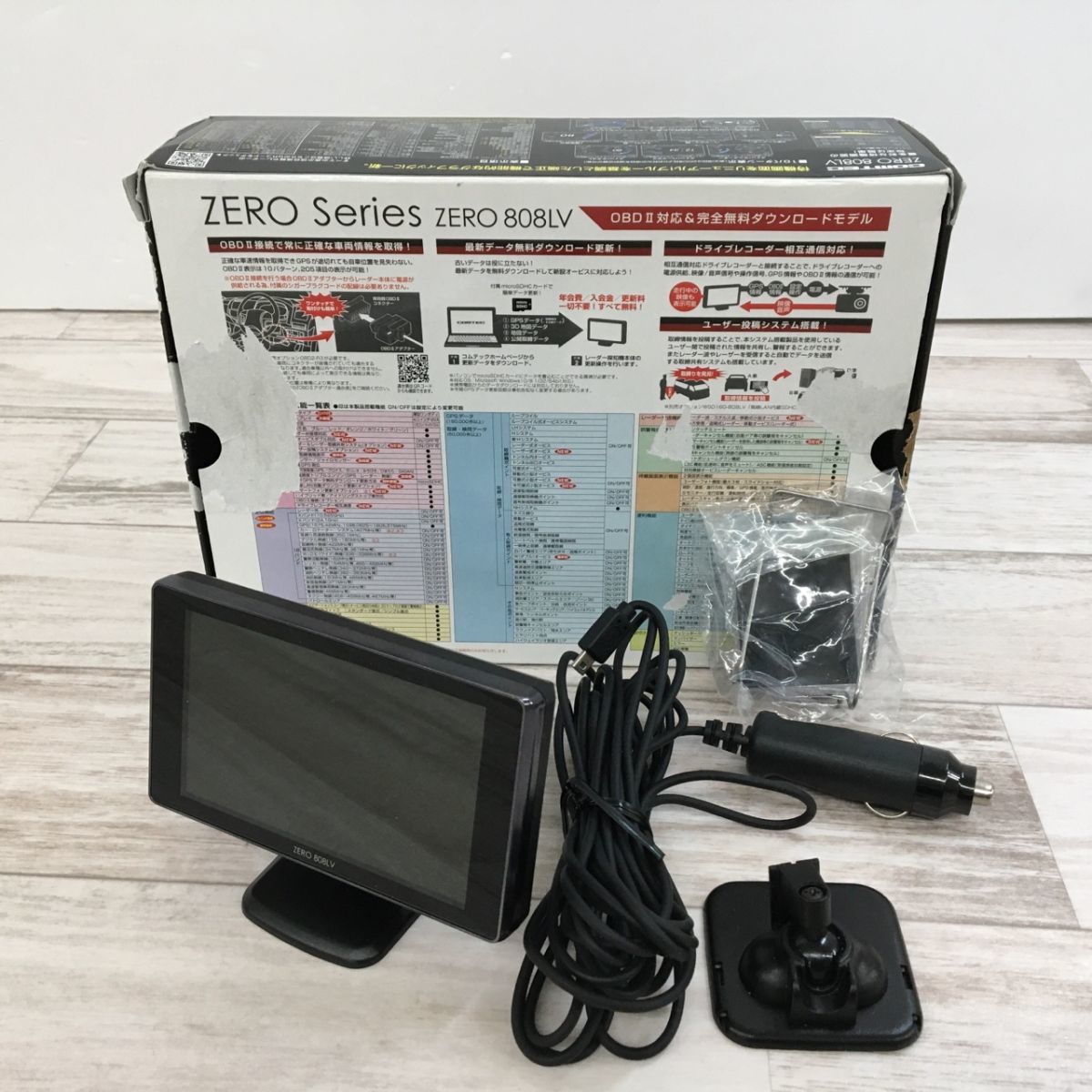 808LV ZERO COMTEC コムテック ZERO808LV レーダー探知機 ドライビング 