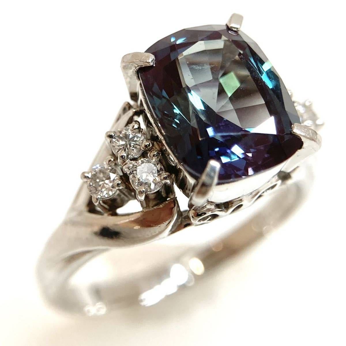 Crescent Vert(クレサンベール) Pt900天然ダイヤモンド付き ブラック  