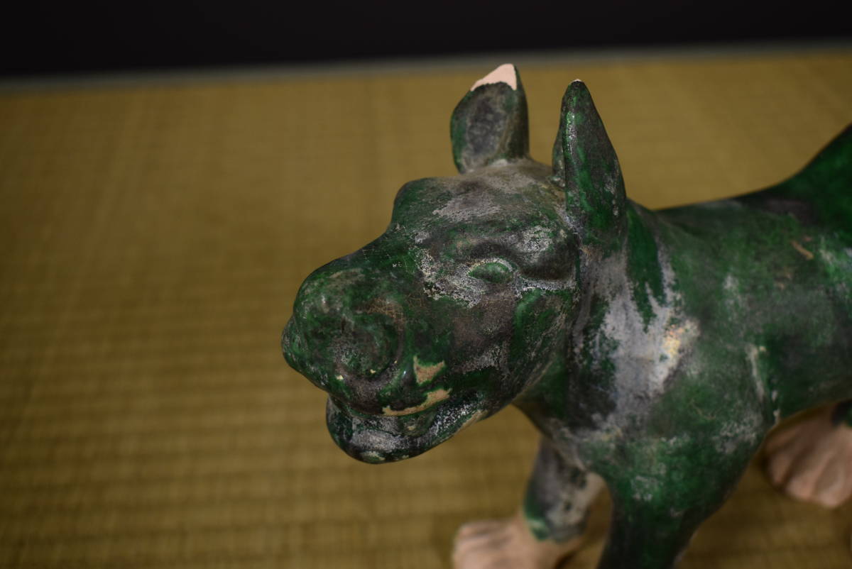 中国清朝緑釉 陶器古美術骨董品 時代物 高さ9cmx口径19.5cm整理品現状品 中国古美術 中国古陶磁器 遼時代 遼緑釉 中国美術 緑交趾 骨董