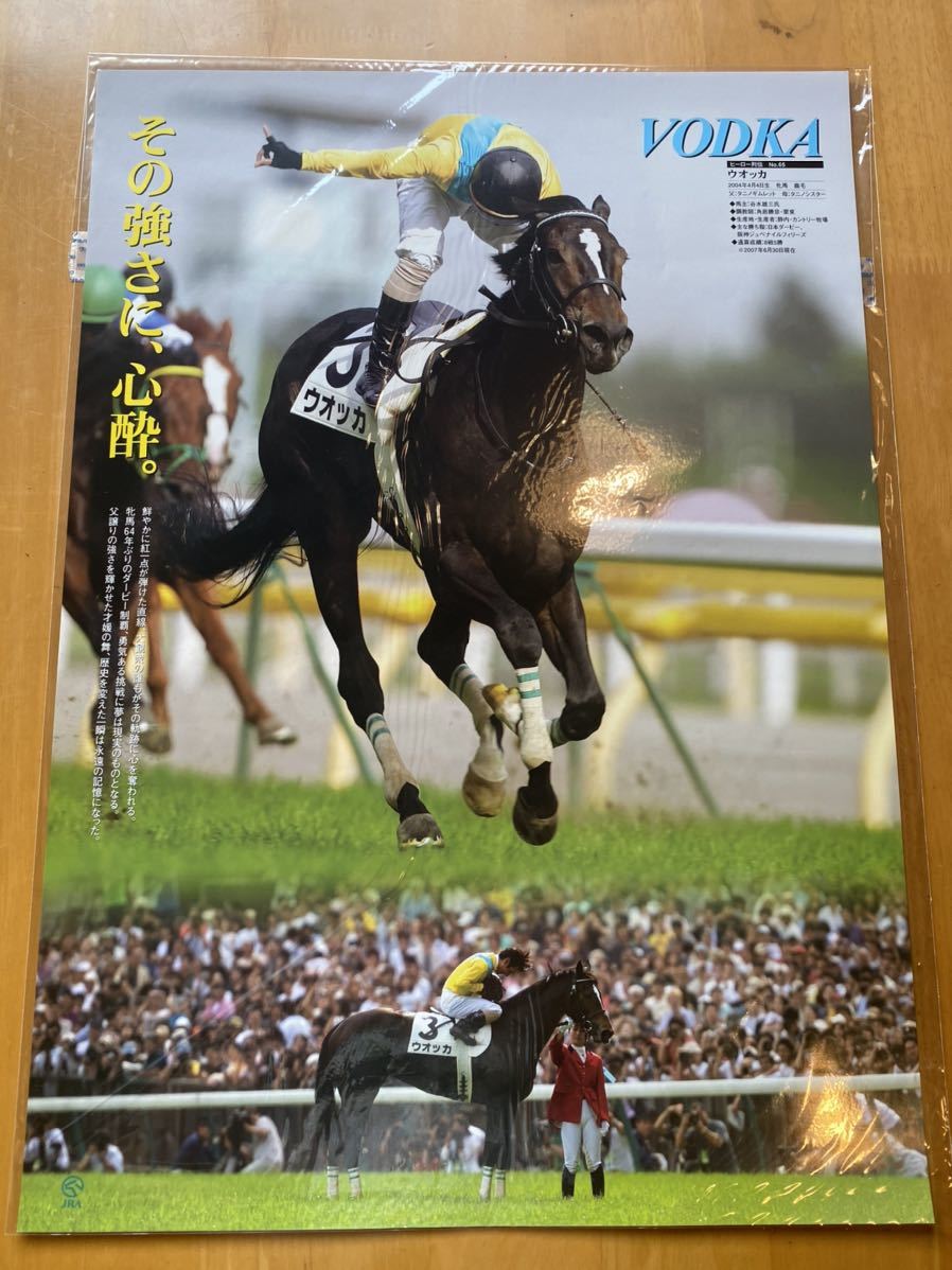 CCC】競馬 ポスター B3 ヒーロー列伝 No.65 ウオッカ 約51.5×36.4cm 