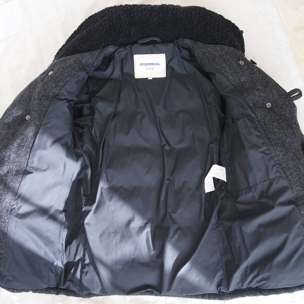 StormSeal ダウン　size36 グレー STORMSEAL ストームシール ツイード ダウンジャケット 36(S) グレー