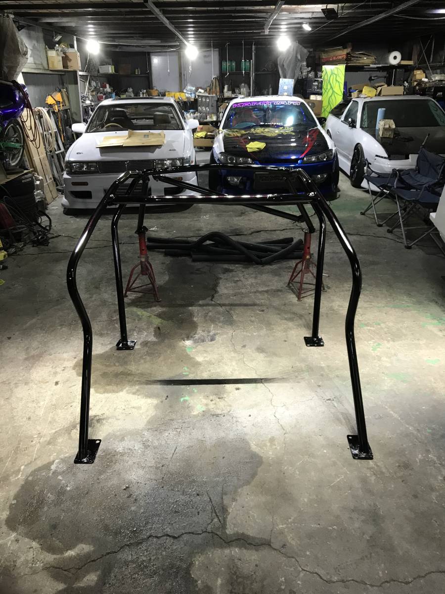 シルビア　S14 サンルーフ無しタイプ　７点ロールバー　クスコ？　シルビア　前期　後期　日産　スポンジ付き　塗装mazzora 