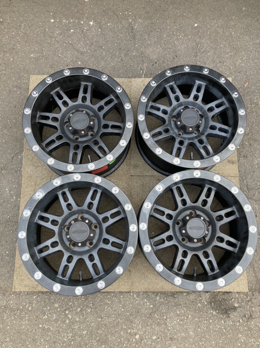 希少 プロコンプ 16インチアルミホイール 8J 5穴 114.3 +0 黒 ジープ デリカ エクストレイル RAV4 4×4 マットブラック アメ車 札幌 7031