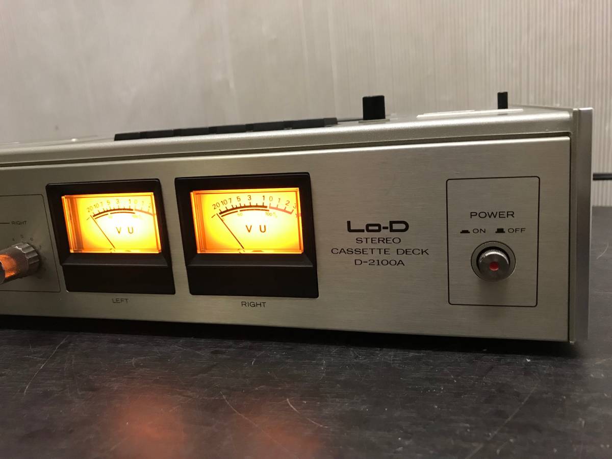 通電OK Lo-D ステレオカセットデッキ D-2100A Lo-D カセットデッキ