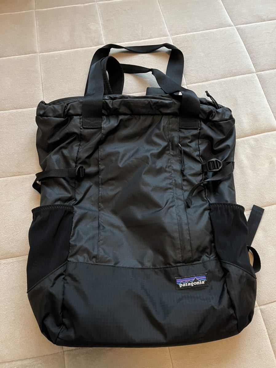 美品 パタゴニア リュック 2way ライトウェイトトラベルトートバッグ 黒 patagonia ライトウェイト トラベルトートバッグ ①ブラック