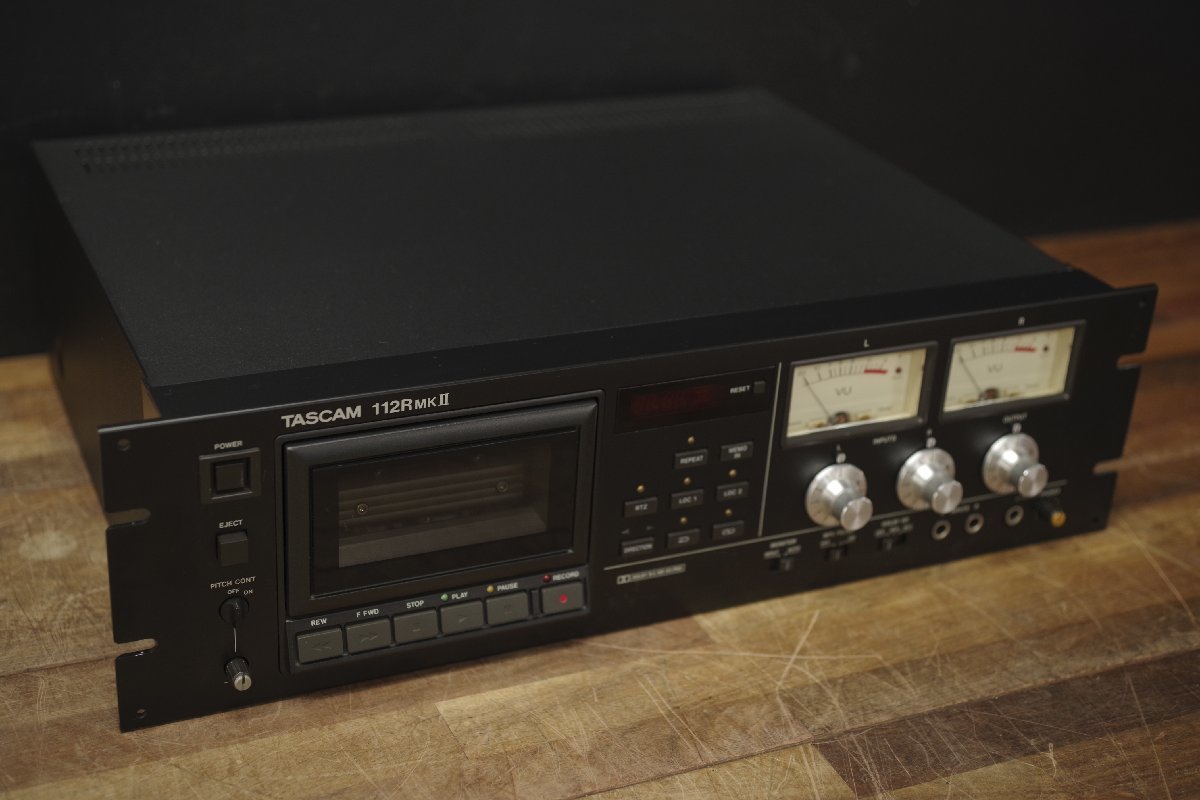 ジャンク TASCAM タスカム 112RMKⅡ 3ヘッド/オートリバース/カセットデッキ■通電OK■動作難あり 中古 レコーダー プレーヤー 業務用 E