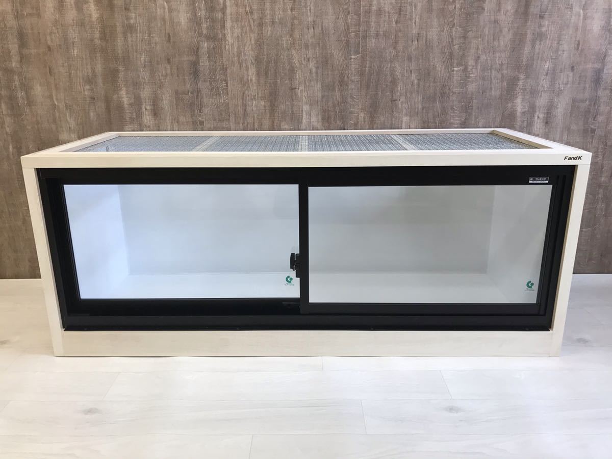ＦandＫ爬虫類木製ケージ　アルミサッシ仕様　1200×600×600