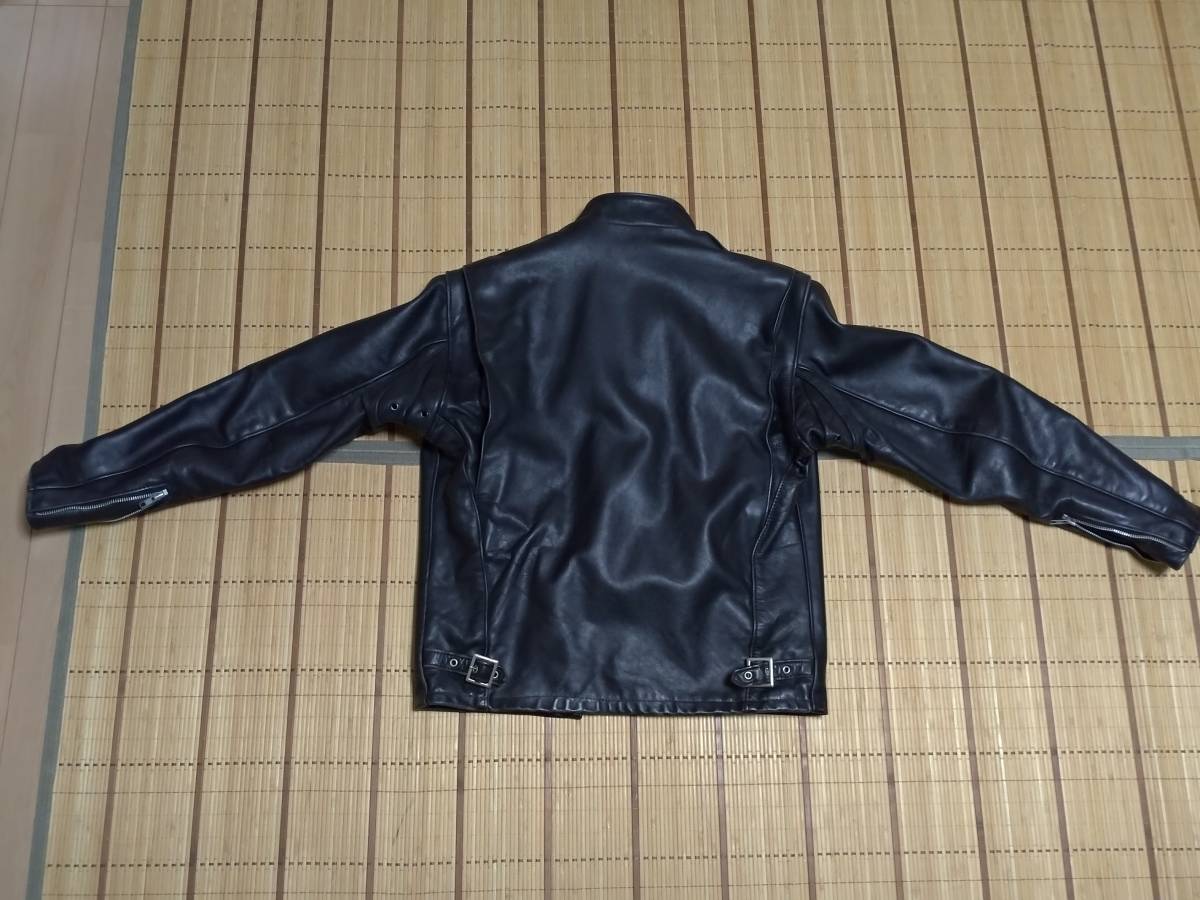 Schott ショット 641 シングルライダース サイズ38 黒 ライナー付 