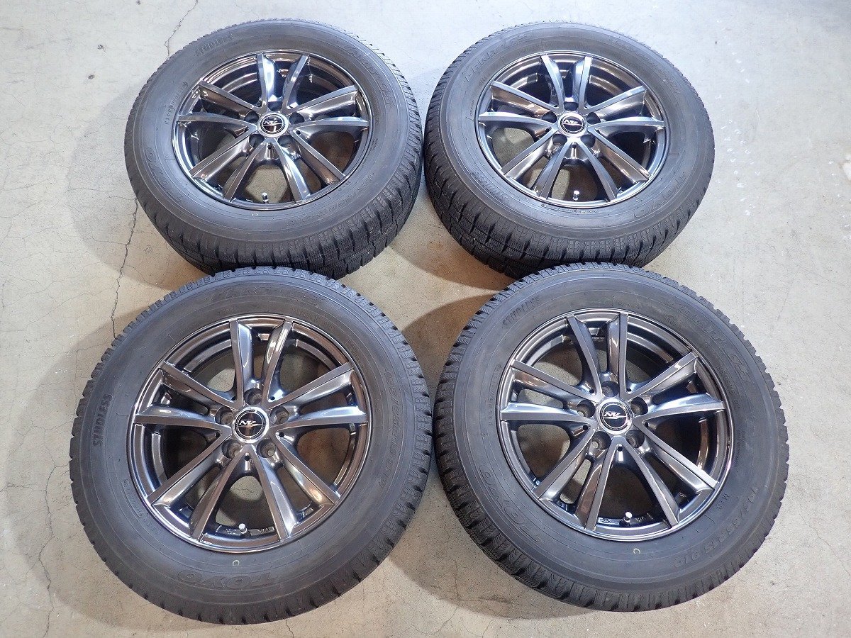 【新作，新作登場】 QR2165 195/65R15 プリウス ウィッシュ アリオンなどに TOYO スタッドレス 15&times;6J 100/5H ET43 1円スタート(スタッドレスタイヤ)｜売買されたオークション情報、yahooの商品情報をアーカイブ公開 - オ 5穴