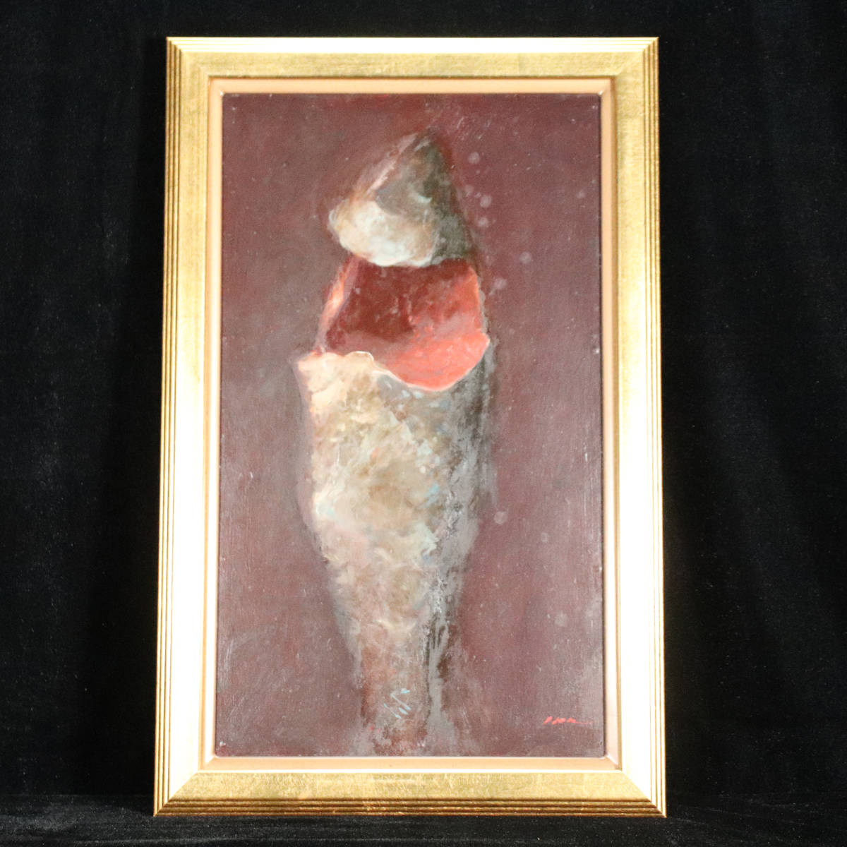 □ 滝純一 □「鮭」 個展出品作 油彩 221114010(静物画)｜売買された 