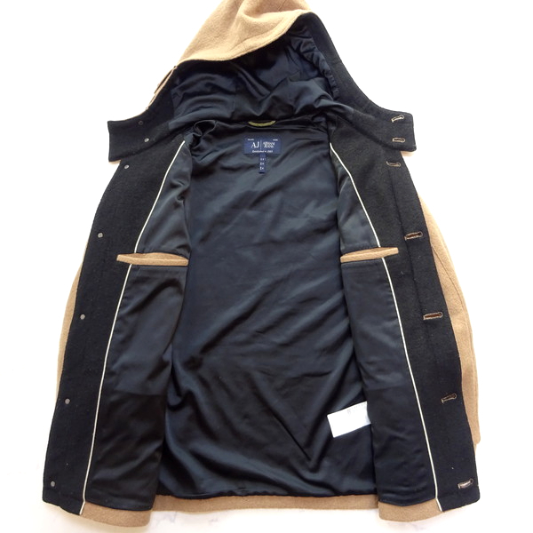 美品 ARMANI JEANS LANA WOOL JACKET COAT アルマーニ ジーンズ 羊毛 
