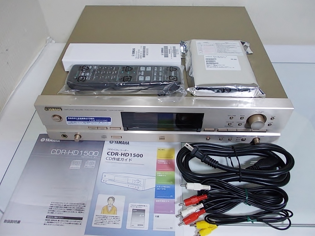 大得価，限定SALE YAMAHA CDR-HD1500 リモコン+ 500GB+250GB 高音質HDD-CDレコーダー(YAMAHA)｜売買されたオークション情報、yahooの商品情報をアーカイブ公開 - オークファン YAMAHA