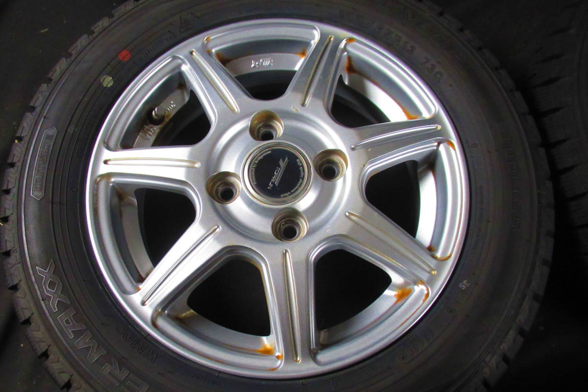 DUNLOP WINTER MAXX WM02 スタッドレス 155/65R13 ライフ モコ AZ 