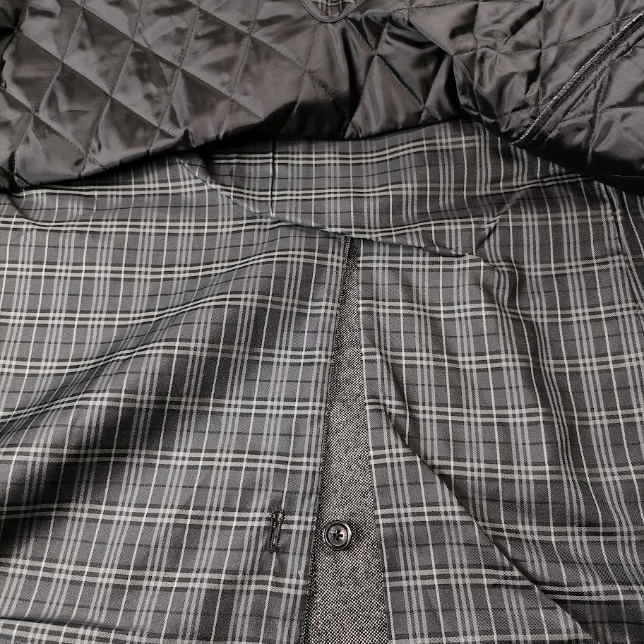 新品 BURBERRY チェック柄トレンチコート XL シルエット、チェック柄を