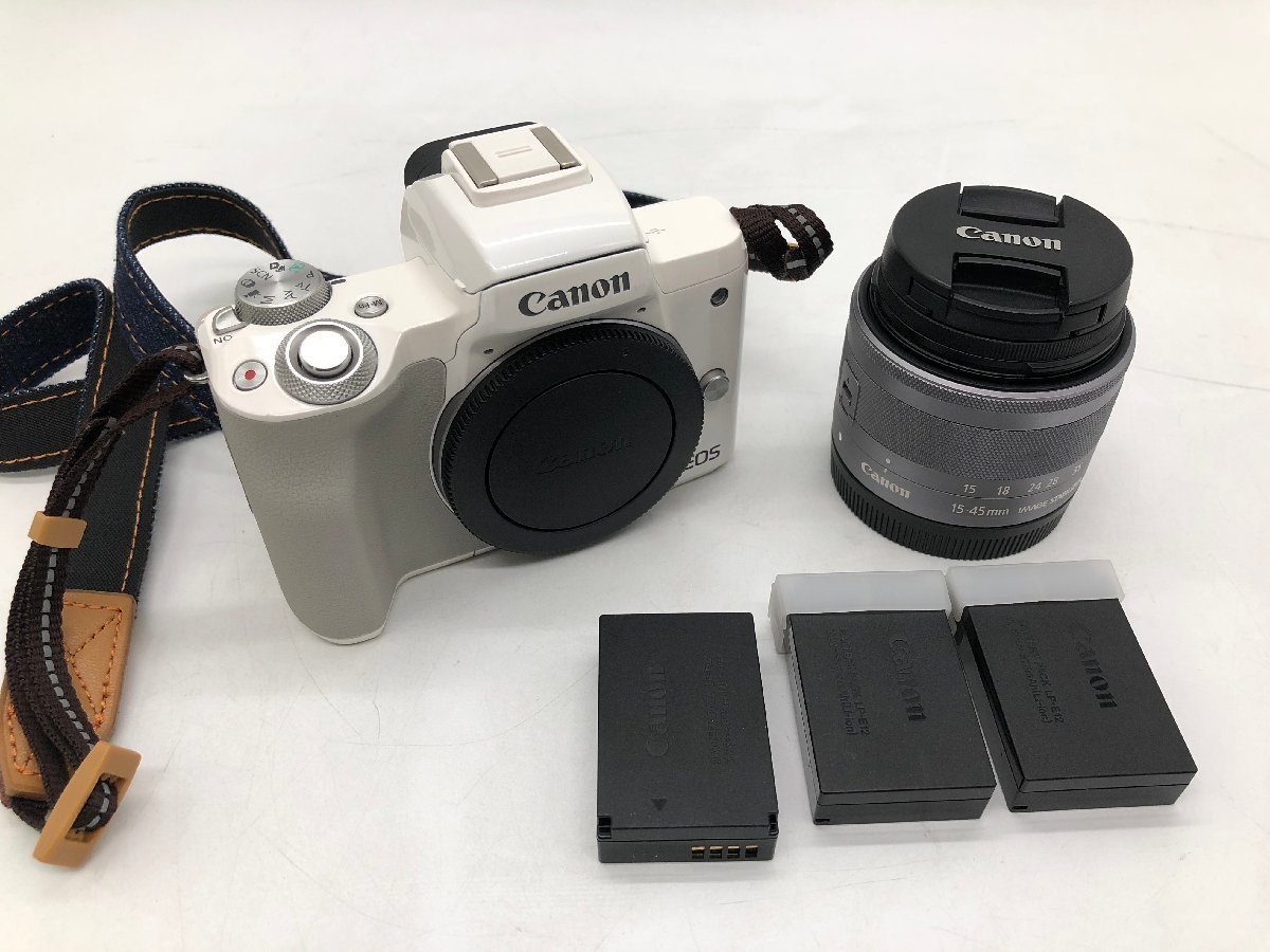 Canon キャノン ミラーレス一眼レフカメラ EOS Kiss M レンズ:15-45mm