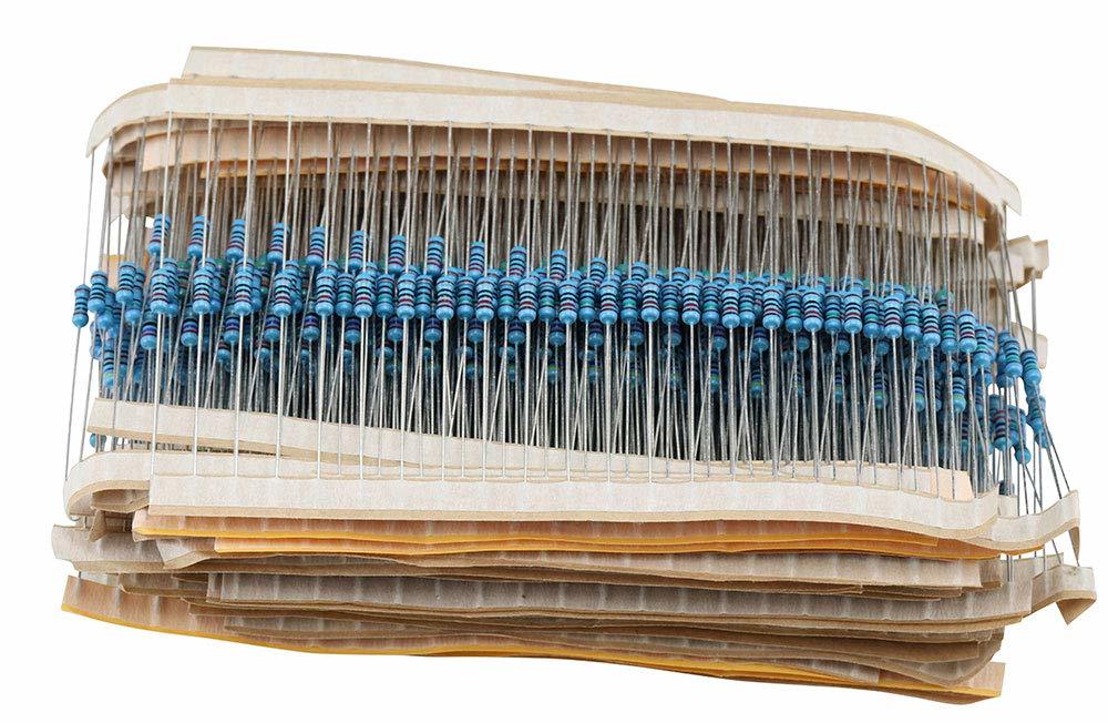 VKLSVAN 1280本 金属皮膜抵抗器 抵抗セット 1Ω~10MΩ 1/4W 64種類 各20本 DIY Arduino/_3