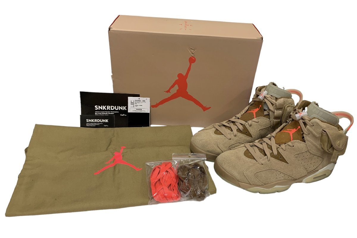 NIKE (ナイキ) ×TRAVIS SCOTT トラヴィススコット AIR JORDAN 6 RETRO 