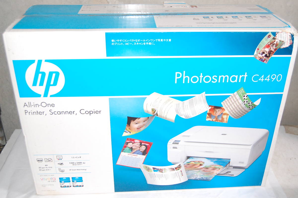 激安大特価，セール hp プリンター phoLosmart C4490 1.5インチ 30ppm モノクロ 23ppm カラー(HP)｜売買されたオークション情報、yahooの商品情報をアーカイブ公開 - オークファン HP