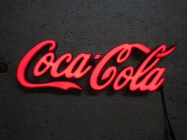 コカ・コーラ 看板 LED ブランド LEDライト レタリング 「ミニ Coca
