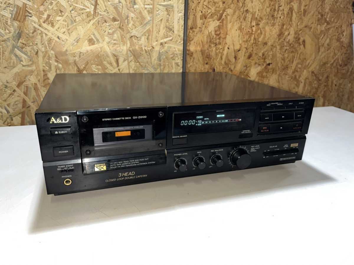 AKAI アカイ A&D 3ヘッドカセットデッキ GX-Z6100 通電OK（B5424） A