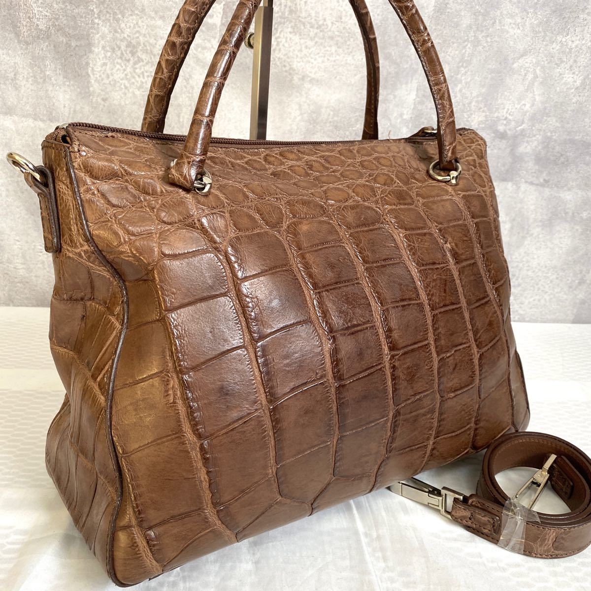 極美品 MAURO GOVERNA CARINO マウロゴヴェルナ C2847 CASTAGNA 2WAY 