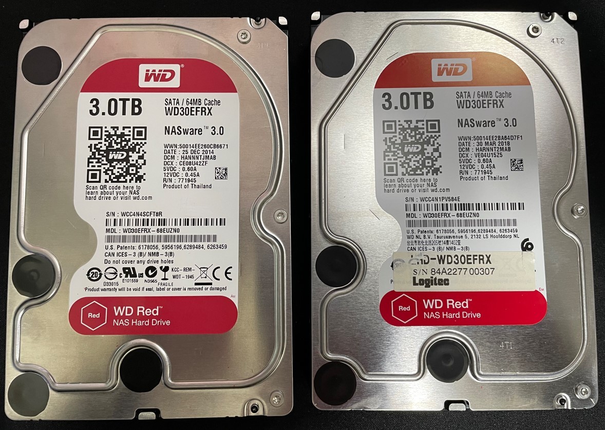 Western Digital 3TB Red WD30EFRX Hard WD SATA NAS Drive 64MB HDD