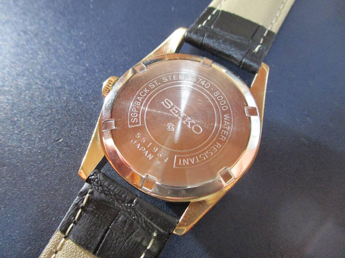 セイコー 5740-8000 ロードマーベル Seiko 昭和49年製 SS×社外革⁄手