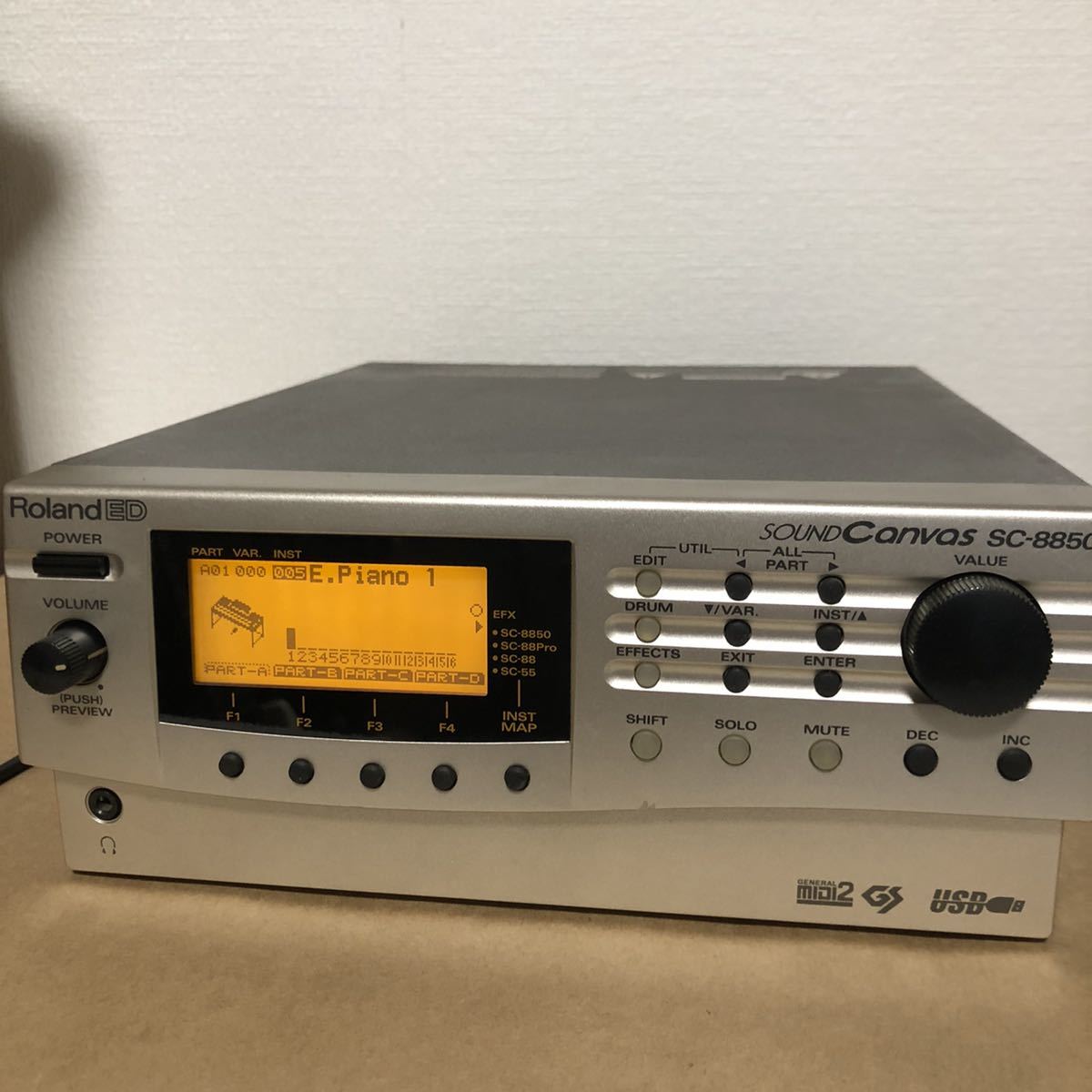 Roland ローランド SOUND Canvas SC-8850 音源モジュール 通電確認済み