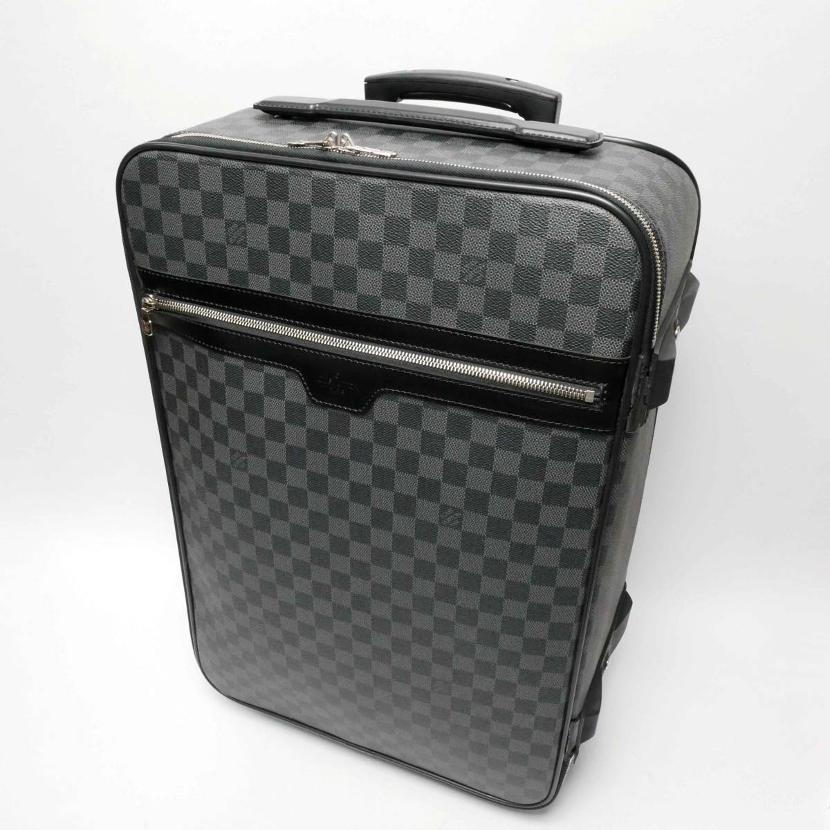 [美品] Louis Vuitton ルイヴィトン ぺガス55 ダミエグラフィット キャリーケース スーツケース 3～4泊 二輪 メンズ ブラック N23299